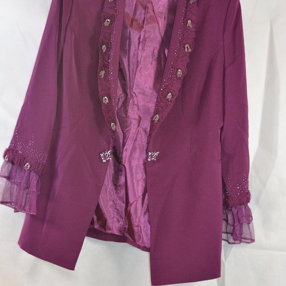 Ben Marc 3 pc Special Occasion/MOB/church Embellished Suit SZ 12 NWT - Picture 5 of 16